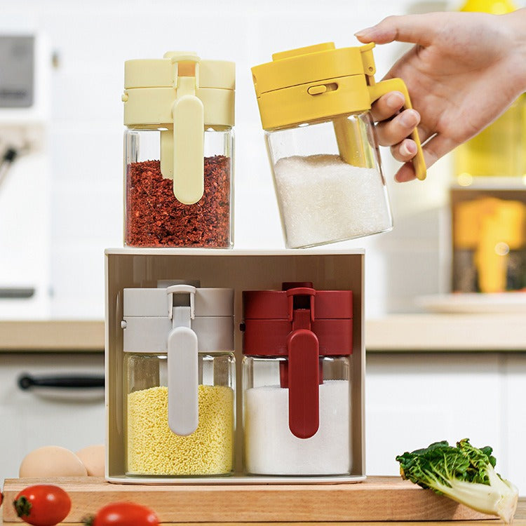 Small Seasoning Jars Lids Spoons