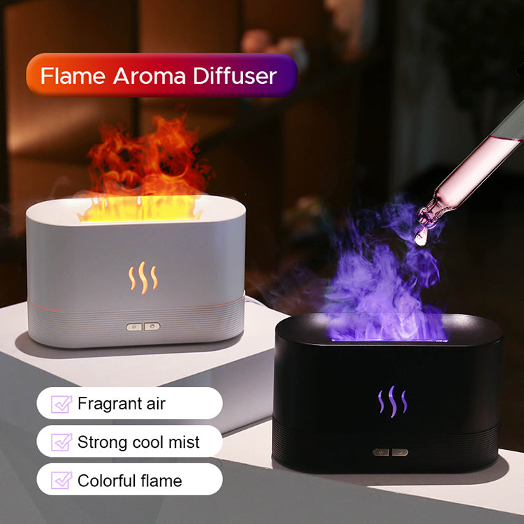 USB Ultrasonic Flame Humidifier Led