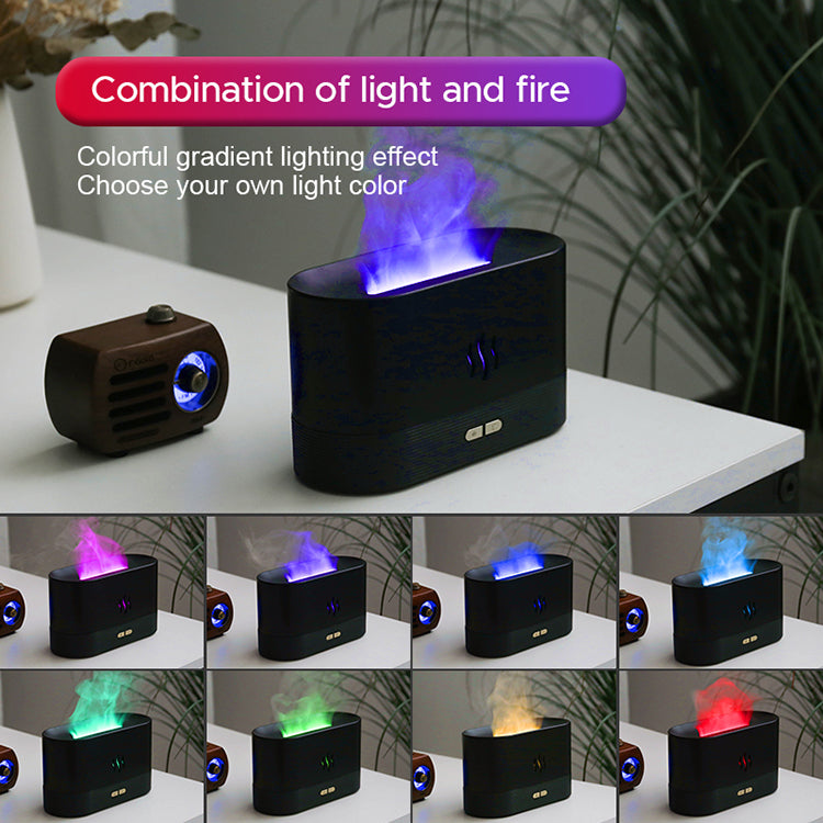 USB Ultrasonic Flame Humidifier Led