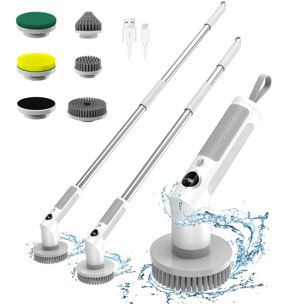 Multi-functional Extendable Long-handled Cleaning Brush