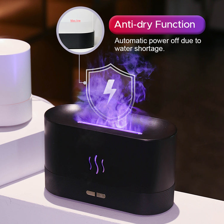 USB Ultrasonic Flame Humidifier Led