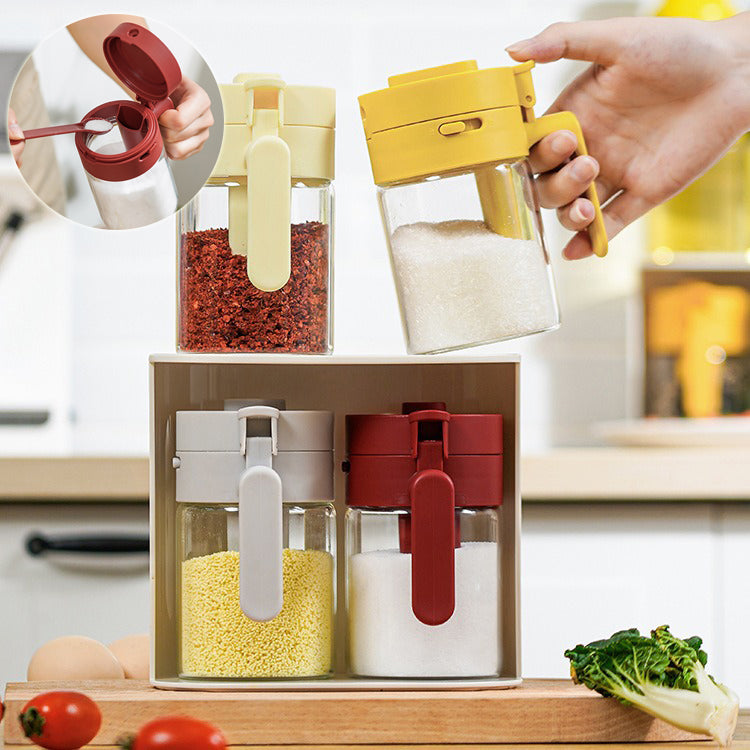 Small Seasoning Jars Lids Spoons
