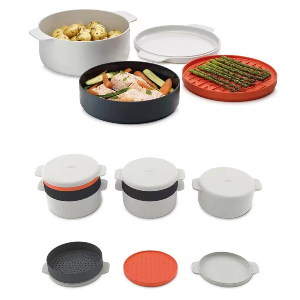 Plastic Microwave Steaming Container Gadgets
