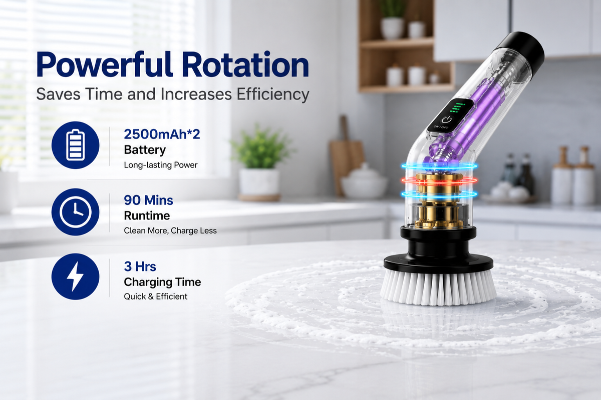 Homeheaven™ 9-in-1 Electric Spin Scrubber