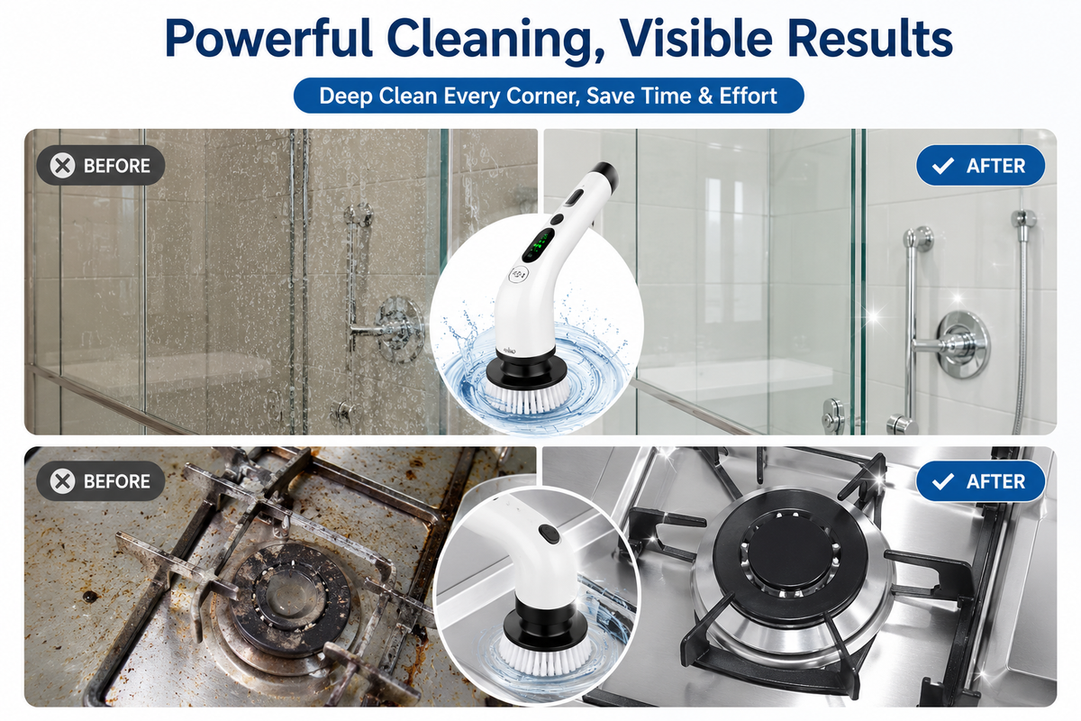 Homeheaven™ 9-in-1 Electric Spin Scrubber