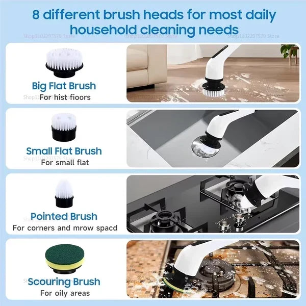 Homeheaven™ 9-in-1 Electric Spin Scrubber