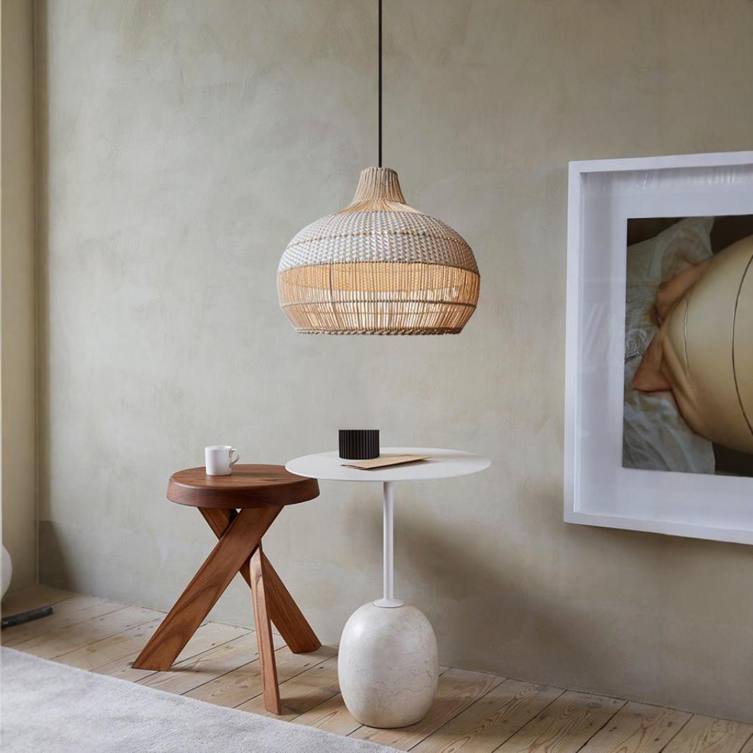 Rattan Living Room Chandelier Pastoral