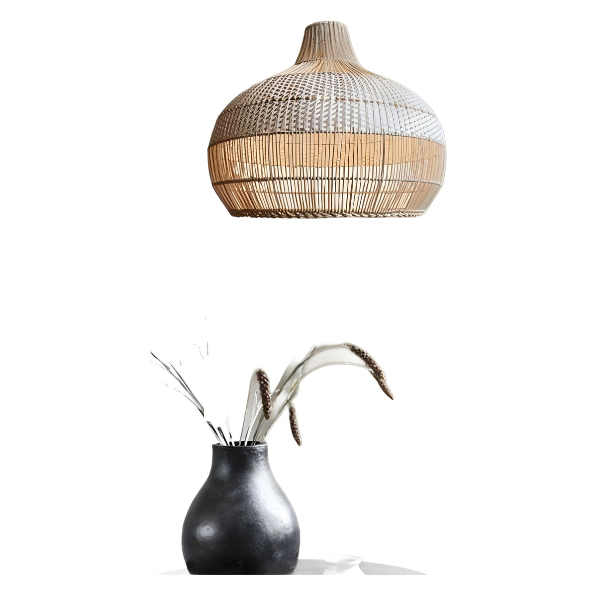 Rattan Living Room Chandelier Pastoral
