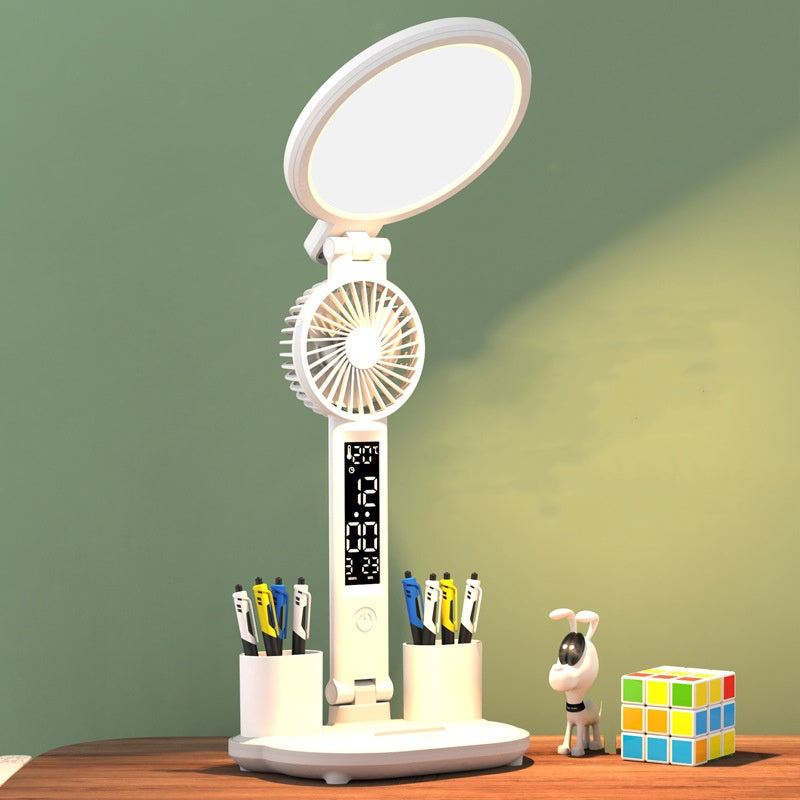 LED Clock Table Lamp USB