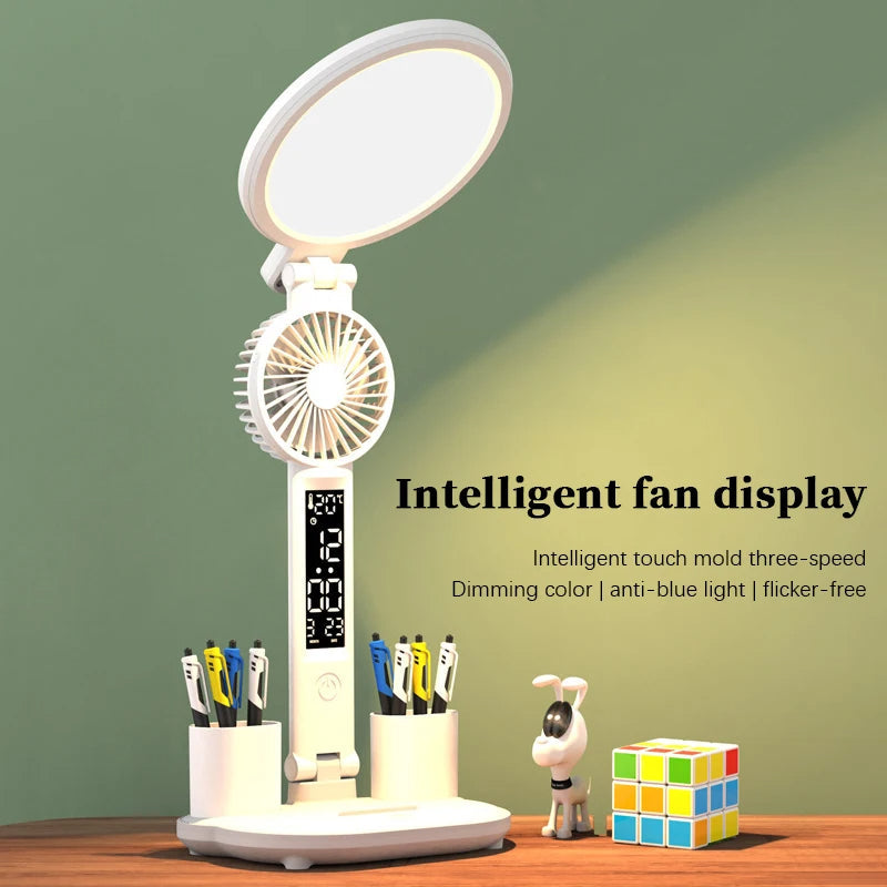 LED Clock Table Lamp USB